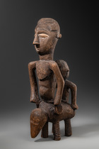 Equestrian group with two figures, D. R. Congo, Kuba-Shoowa, Size: H: 46 cm (H: 18.1 inch), ID: 3053766 - 5/5
