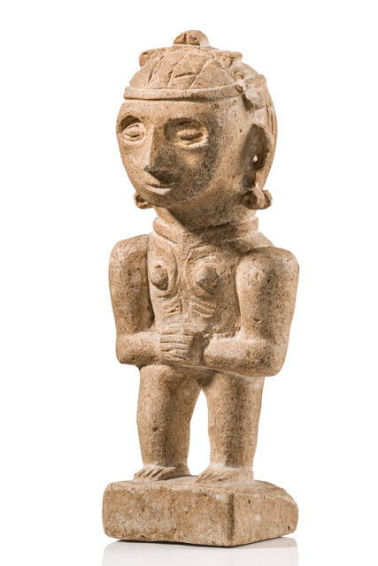 Stehende Figur, Indonesien - Nias, Größe: H: 17,5 cm (H: 6.9 inch), ID: 3053547