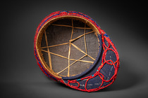 Colonial hat "5OZ", D. R. Congo, Yaka, Size: M: 12,5 cm x 28 cm (M: 4.9 inch x 11.0 inch), ID: 3053559 - 4/6