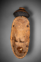Maske "gu", Côte d'Ivoire, Guro, Größe: H: 28,6 cm (H: 11.3 inch), ID: 3053551 - 2/3