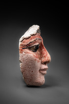 Fragment einer Sarkophagmaske, Ptolemäische Periode, ca. 300 - 30 v.Chr., Ägypten, Größe: H: 14,6 cm (H: 5.7 inch), ID: 3053537 - 3/5