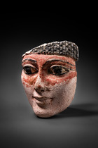 Fragment einer Sarkophagmaske, Ptolemäische Periode, ca. 300 - 30 v.Chr., Ägypten, Größe: H: 14,6 cm (H: 5.7 inch), ID: 3053537 - 5/5