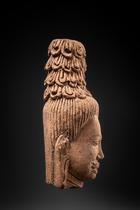 Kopf eines Bodhisattvas, Kambodscha, Khmer, Größe: H: 14,8 cm (H: 5.8 inch), ID: 3053539 - 3/5