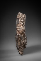 Fragment de tête du Bouddha Maitreya, 386–534 apr. J.-C., Chine, dynastie des Wei du Nord, Yungang, Taille: H: 14,5 cm (H: 5.7 inch), ID: 3053538 - 3/5