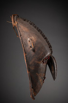 Moskitomaske "parak", Papua-Neuguinea - Sepik Mündungsgebiet, Größe: H: 39,5 cm (H: 15.6 inch), ID: 3053655 - 3/5
