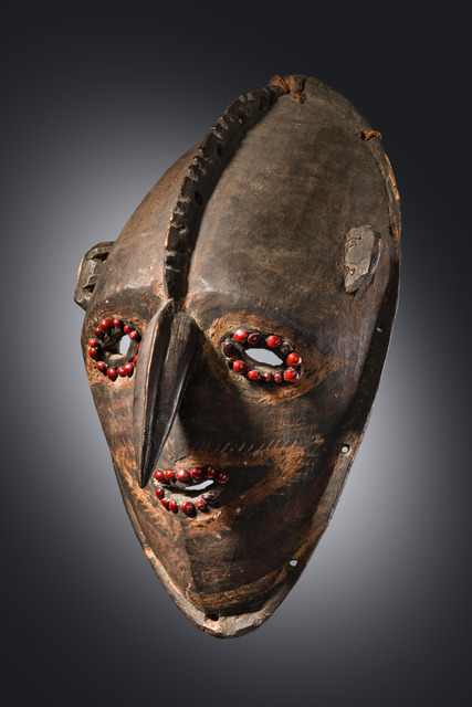 Masque moustique "parak", Papua New Guinea - Delta du Sepik, Taille: H: 39,5 cm (H: 15.6 inch), ID: 3053655