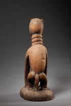 Chien assis "aja", Nigéria, Yoruba, Taille: H: 40 cm (H: 15.7 inch), ID: 3053656 - 5/6
