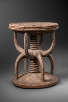 Würdehocker der "ozo"- Gesellschaft, Nigeria, Igbo, Awka-Region, Größe: H: 29,5 cm D: 23 cm (H: 11.6 inch D: 9.1 inch), ID: 3053660 - 4/7