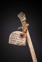 Zeremonielle Tanzkeule, Nordamerika, Plains, Größe: L: 63 cm (L: 24.8 inch), ID: 3053620 - 3/4