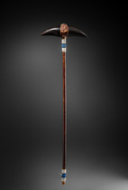 Zeremonielle Tanzkeule, Nordamerika, Plains, Größe: L: 63 cm (L: 24.8 inch), ID: 3053620 - 4/4
