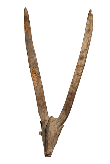 Große zoomorphe Maske, Mali, Bamana, Größe: H: 169 cm (H: 66.5 inch), ID: 3053597