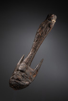Suspension hook "samban", Papua New Guinea - Sepik, Size: H: 60 cm (H: 23.6 inch), ID: 3053594 - 3/5