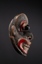 Deux masques, Indonésie - Bali, Taille: H: 16,8 cm / 24 cm (H: 6.6 inch / 9.4 inch), ID: 3053609 - 3/7
