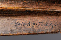 Nackenstütze mit Krokodilköpfen, Papua-Neuguinea - Sepik, Größe: H: 13 cm L: 56,5 cm (H: 5.1 inch L: 22.2 inch), ID: 3053725 - 6/6