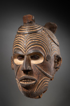 Anthropomorphic mask, Nigeria, Idoma / Igbo, Size: H: 30 cm (H: 11.8 inch), ID: 3053671 - 2/5