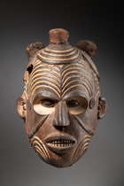 Anthropomorphic mask, Nigeria, Idoma / Igbo, Size: H: 30 cm (H: 11.8 inch), ID: 3053671 - 4/5