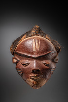 Anthropomorphic mask "mbuya", D. R. Congo, Pende, Size: H: 34 cm (H: 13.4 inch), ID: 3053669 - 4/5