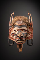Kopfskulptur "malagan", Papua-Neuguinea - Bismarck Archipel - Neu Irland, Größe: H: 27,5 cm (H: 10.8 inch), ID: 3053740 - 6/6