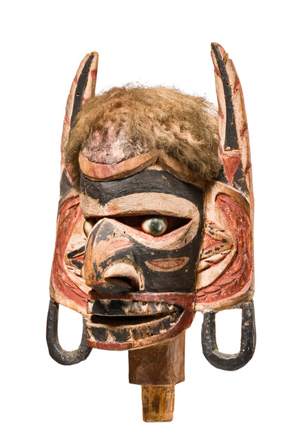 Kopfskulptur "malagan", Papua-Neuguinea - Bismarck Archipel - Neu Irland, Größe: H: 27,5 cm (H: 10.8 inch), ID: 3053740