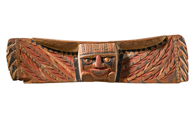 Friesmaske "malagan", Papua-Neuguinea - Bismarck Archipel - Neu Irland, Größe: L: 60 cm (L: 23.6 inch), ID: 3053730