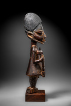 Stehende männliche Figur "eshu", Nigeria, Yoruba, Größe: H: 41 cm (H: 16.1 inch), ID: 3053638 - 3/5