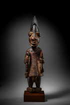 Stehende männliche Figur "eshu", Nigeria, Yoruba, Größe: H: 41 cm (H: 16.1 inch), ID: 3053638 - 5/5