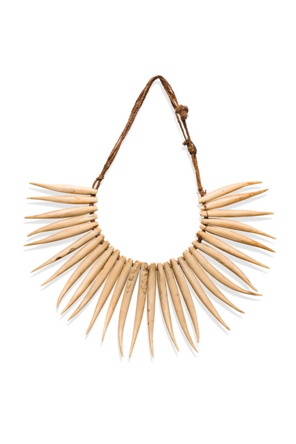 Kette / Brustschmuck "waswekaseka", Fidschi Inseln, Größe: L: 9 cm - 13 cm (teeth) (L: 3.5 inch - 5.1 inch (teeth)), ID: 3053653