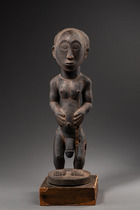 Stehende männliche Ahnenfigur "singiti", D. R. Kongo, Hemba, Größe: H: 50,5 cm (H: 19.9 inch), ID: 3053710 - 2/5