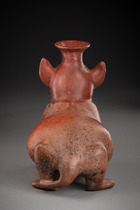 Dog-shaped vessel, Protoclassic, ca. 100 BC - 250 AD, Mexico, Colima, Size: H: 26 cm L: 32 cm (H: 10.2 inch L: 12.6 inch), ID: 3053677 - 4/6