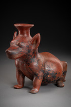 Dog-shaped vessel, Protoclassic, ca. 100 BC - 250 AD, Mexico, Colima, Size: H: 26 cm L: 32 cm (H: 10.2 inch L: 12.6 inch), ID: 3053677 - 5/6