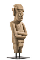 Figure anthropomorphe, période classique tardive à postclassique précoce, vers 900–1519, Mexique, Maya, Taille: H: 63 cm (H: 24.8 inch), ID: 3053760 - 2/5