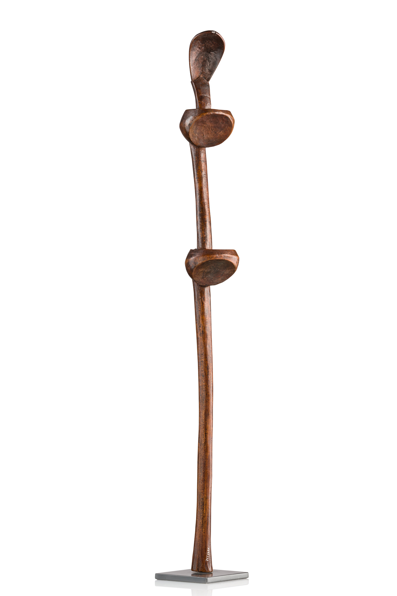 Exceptionnelle cuillère cérémonielle, Afrique du Sud, Zoulou, Taille: H: 49 cm (H: 19.3 inch), ID: 3053679