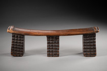 Head- / neckrest "izigqiki / isigqiki", South Africa, Zulu, Size: L: 41,5 cm H: 13 cm (L: 16.3 inch H: 5.1 inch), ID: 3053680 - 5/5