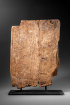 Wall panel with anthropomorphic depiction, 19th century, Indonesia - Central Nias, Size: H: 39 cm (H: 15.4 inch), ID: 3053724 - 4/5