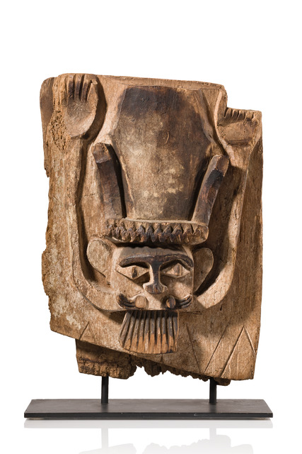 Wandpaneel mit anthropomorpher Darstellung, 19. Jh., Indonesien - Zentral-Nias, Größe: H: 39 cm (H: 15.4 inch), ID: 3053724
