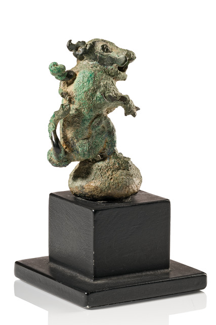 Finial in Gestalt eines Vyala, ca. 9./10. Jh., Indonesien - Zentral-Java, Größe: H: 5 cm (H: 2.0 inch), ID: 3053721