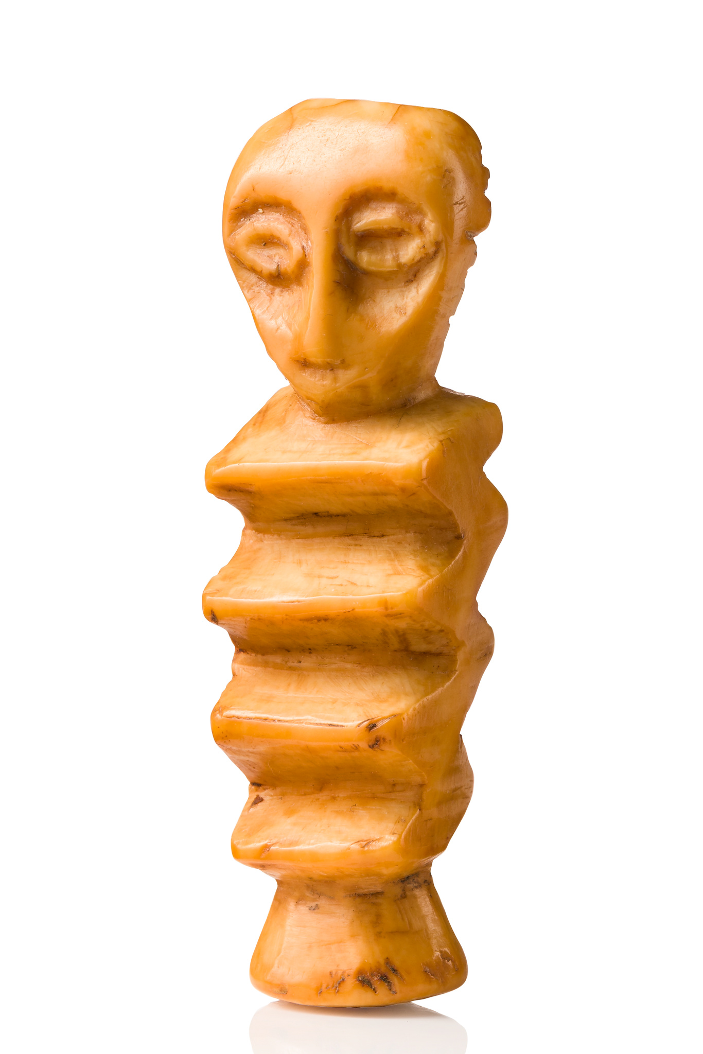 Kleine Amulettfigur, D. R. Kongo, Lega, Größe: H: 7 cm (H: 2.8 inch), ID: 3053661