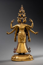 Ekadashamukha Avalokiteshvara, XIXe siècle, Tibet / Chine, Taille: H: 26,5 cm (H: 10.4 inch), ID: 3053704 - 4/5