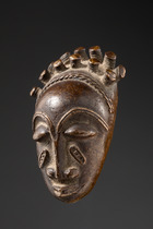 Goldgewicht: Trophäenkopf, Côte d'Ivoire, Baule / Akan, Größe: H: 4,5 cm (H: 1.8 inch), ID: 3053675 - 2/3