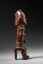 Kleine sitzende Wächterfigur "eyema byeri", Gabun, Fang, Größe: H: 14 cm (H: 5.5 inch), ID: 3053687 - 3/6