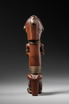 Kleine sitzende Wächterfigur "eyema byeri", Gabun, Fang, Größe: H: 14 cm (H: 5.5 inch), ID: 3053687 - 4/6
