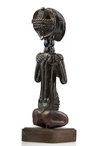 Kniende weibliche Ahnenfigur, D. R. Kongo, Luba, Größe: H: 37 cm (H: 14.6 inch), ID: 3053731 - 2/4