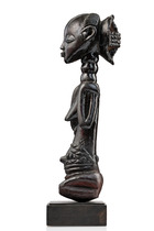 Kniende weibliche Ahnenfigur, D. R. Kongo, Luba, Größe: H: 37 cm (H: 14.6 inch), ID: 3053731 - 3/4