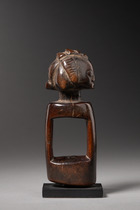 Oracle à friction "kakishi" pour les rituels de divination "kashekesheke", R. D. Congo, Luba, Taille: H: 13,5 cm (H: 5.3 inch), ID: 3053692 - 4/5