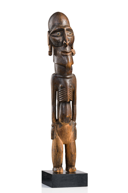 Stehende Figur "moai kavakava" ("Rippenfigur"), Osterinsel, Größe: H: 47,5 cm (H: 18.7 inch), ID: 3053709