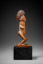 Stehende männliche Figur, Gabun, Punu, Größe: H: 15 cm (H: 5.9 inch), ID: 3053707 - 3/4