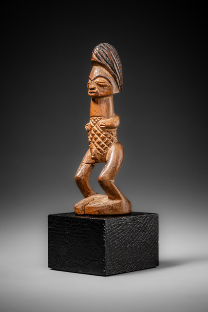Stehende männliche Figur, Gabun, Punu, Größe: H: 15 cm (H: 5.9 inch), ID: 3053707