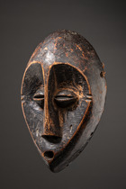 Maske "lukwakongo", D. R. Kongo, Lega, Größe: H: 25,5 cm (H: 10.0 inch), ID: 3053708 - 2/5