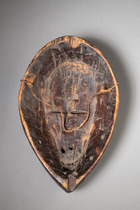 Maske "lukwakongo", D. R. Kongo, Lega, Größe: H: 25,5 cm (H: 10.0 inch), ID: 3053708 - 4/5