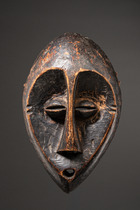Maske "lukwakongo", D. R. Kongo, Lega, Größe: H: 25,5 cm (H: 10.0 inch), ID: 3053708 - 5/5